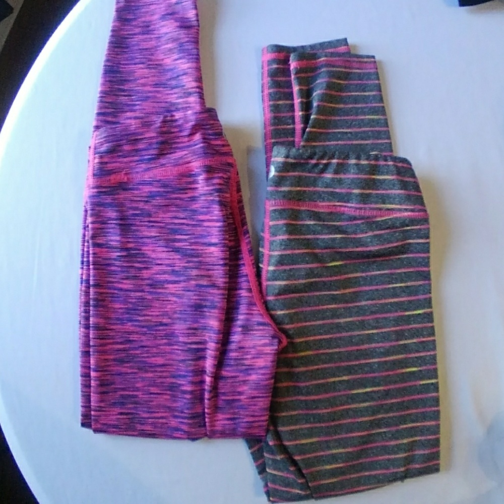 2 girls leggings size large